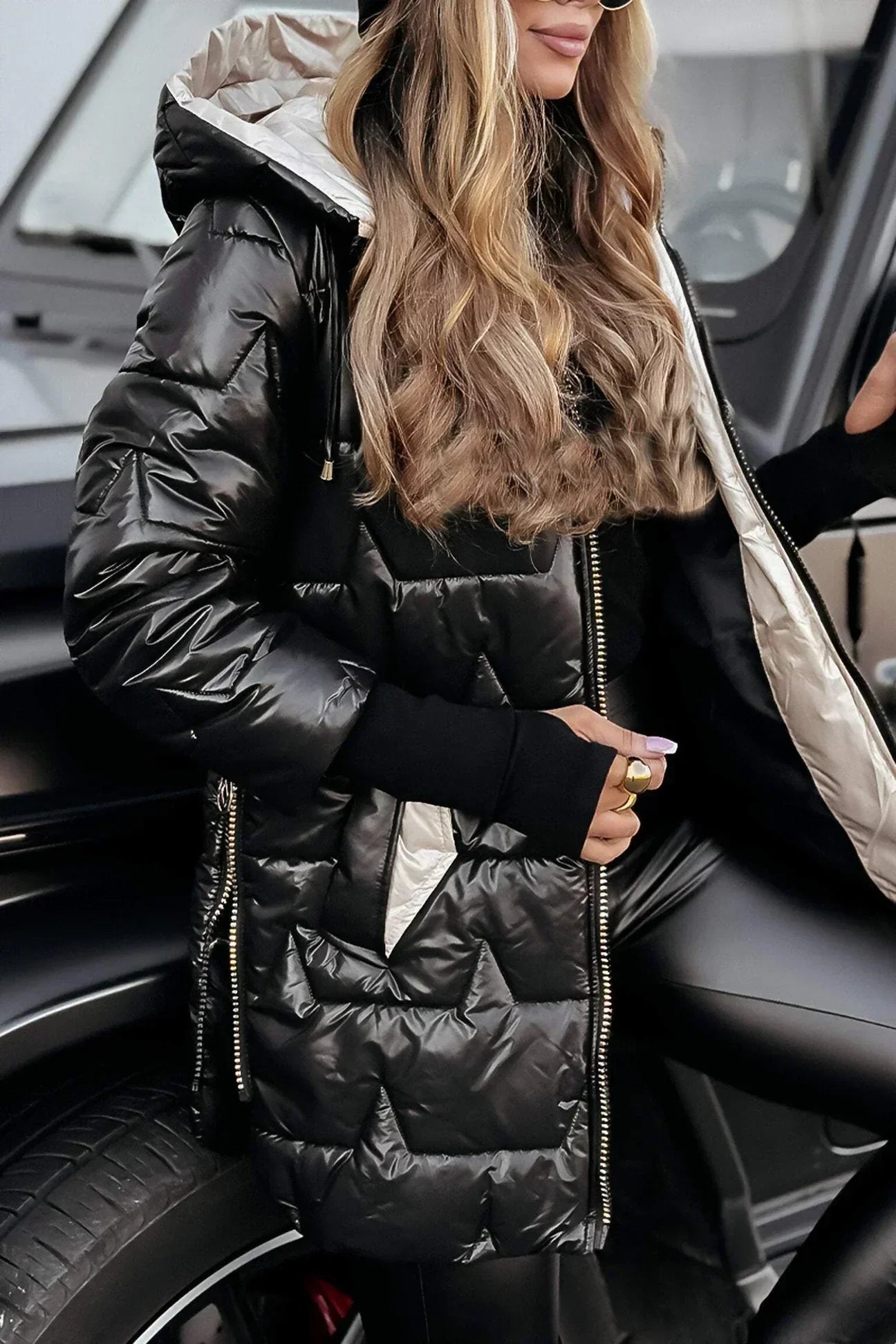 Roselyn | Elegant Winter Coat with Hood and Padding