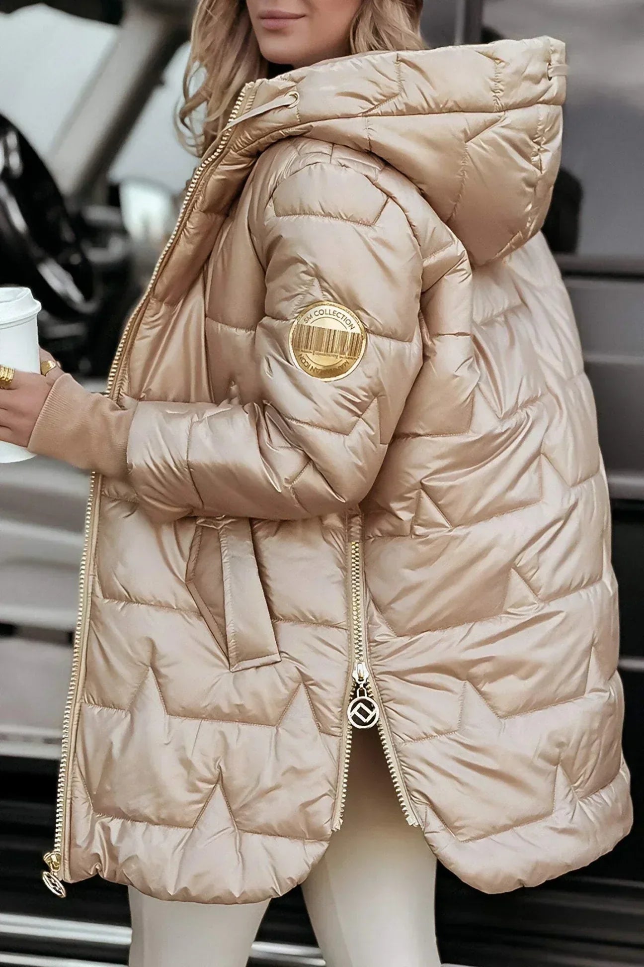 Roselyn | Elegant Winter Coat with Hood and Padding