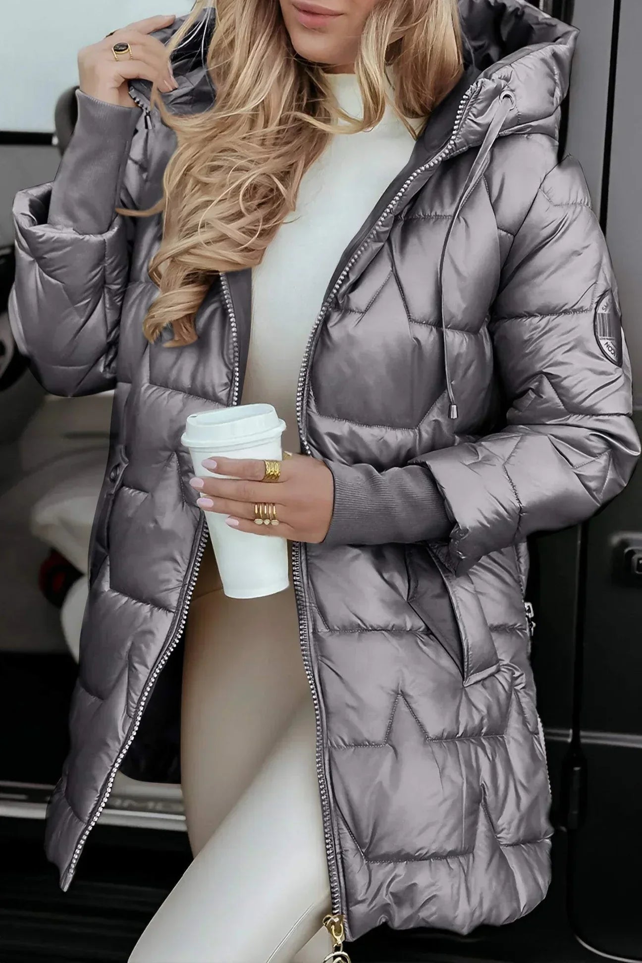 Roselyn | Elegant Winter Coat with Hood and Padding