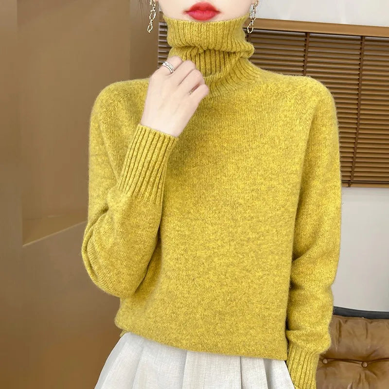 Roselyn London | Cashmere Ribbed Turtleneck