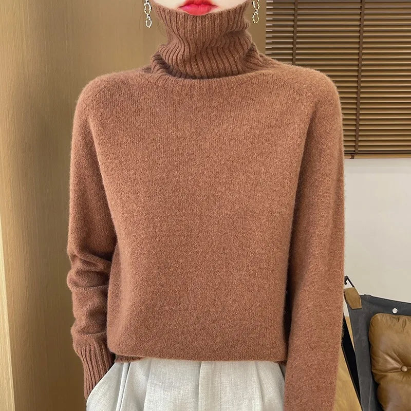 Roselyn London | Cashmere Ribbed Turtleneck